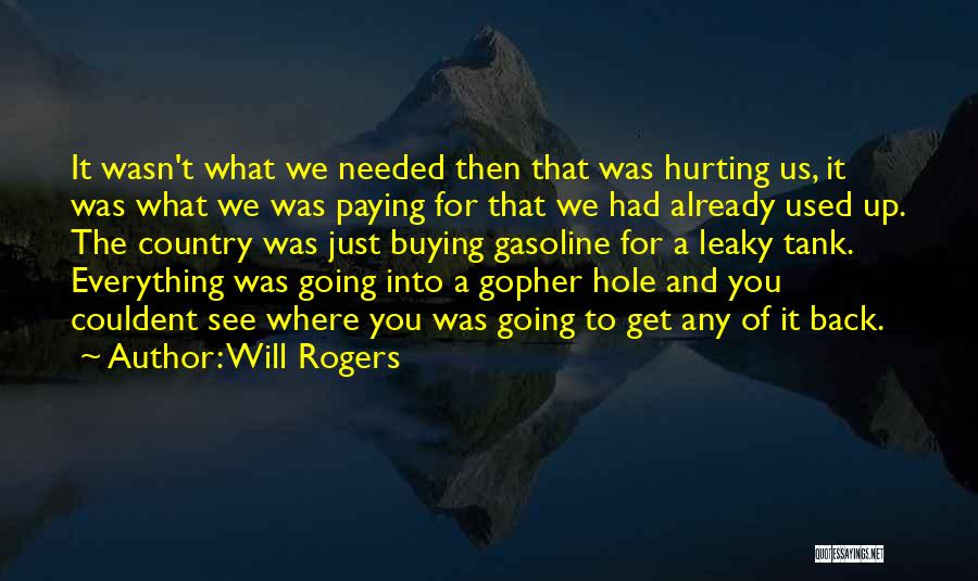 Used To Hurt Quotes By Will Rogers