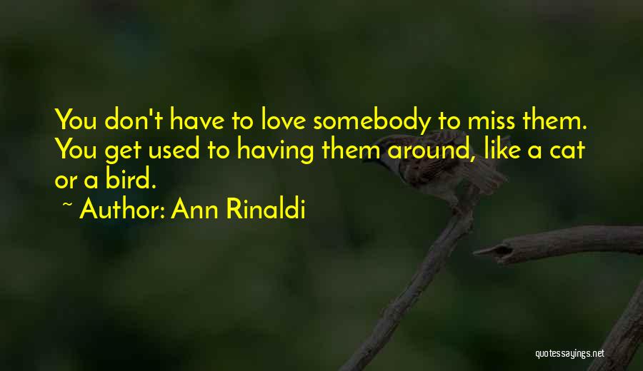 Used To Love You Quotes By Ann Rinaldi