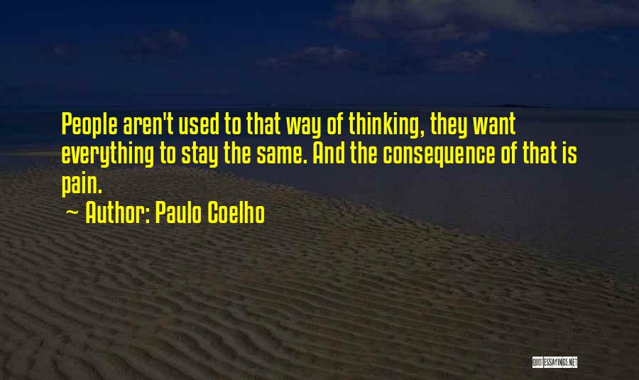 Used To Pain Quotes By Paulo Coelho