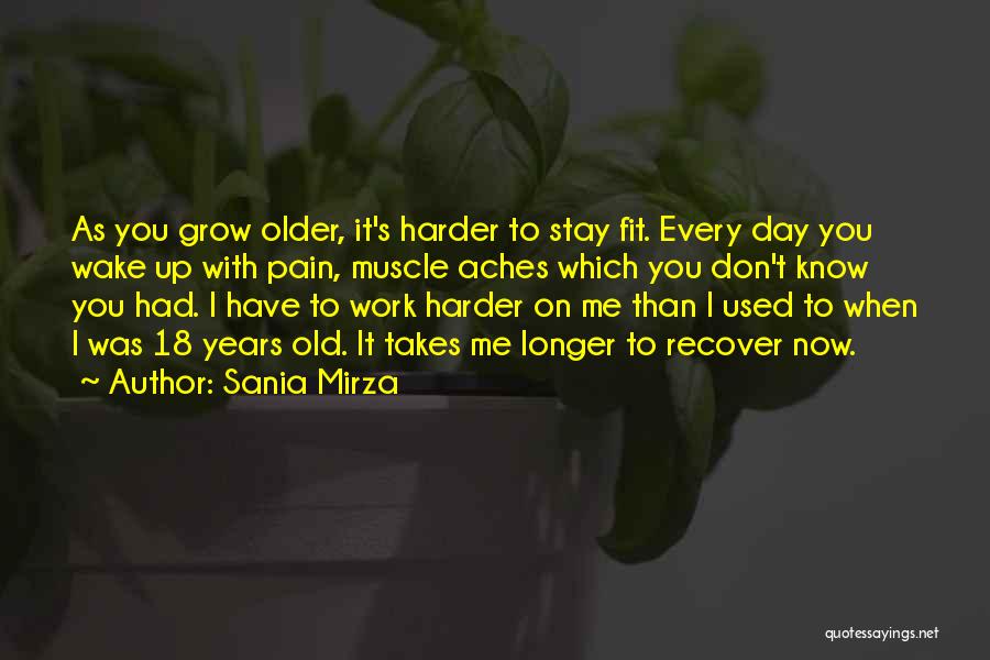 Used To Pain Quotes By Sania Mirza