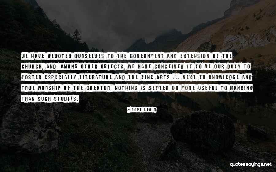 Useful Art Quotes By Pope Leo X Useful Art Quotes By Pope Leo X