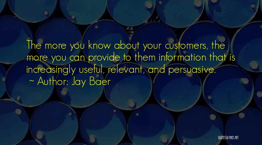 Useful Information Quotes By Jay Baer