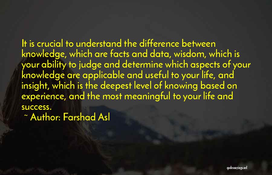 Useful Knowledge Quotes By Farshad Asl