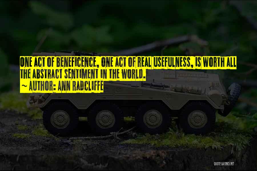 Usefulness Quotes By Ann Radcliffe