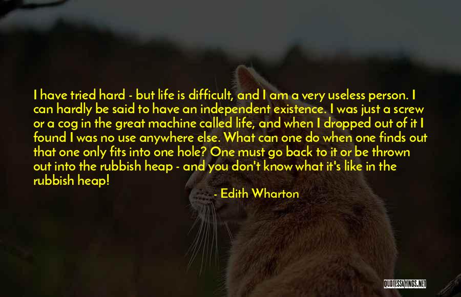 Useless Person Quotes By Edith Wharton