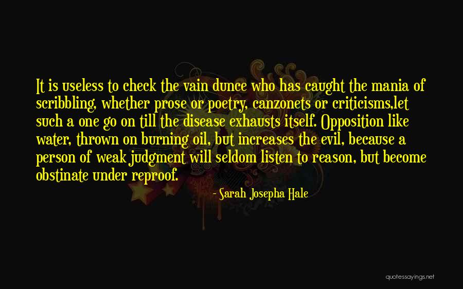 Useless Person Quotes By Sarah Josepha Hale