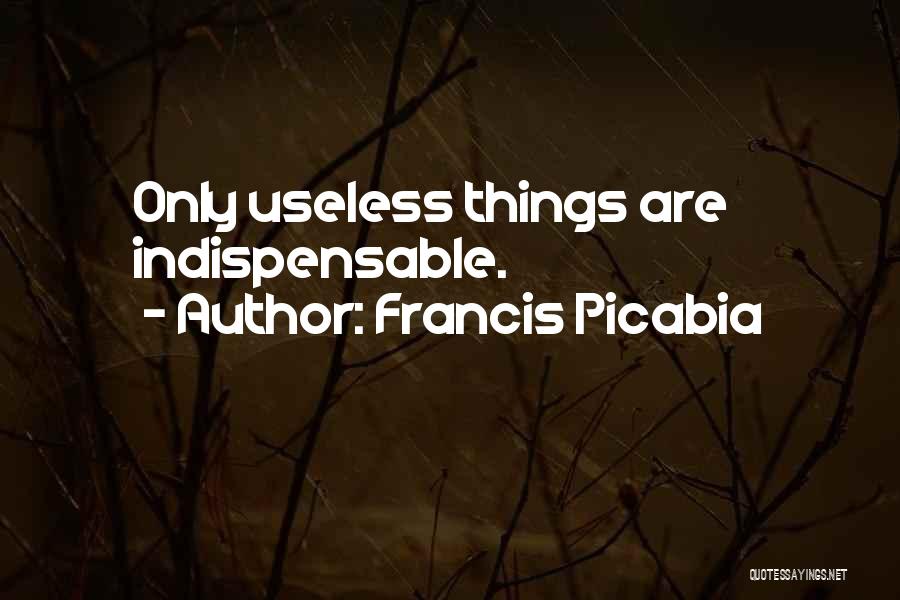 Useless Things Quotes By Francis Picabia