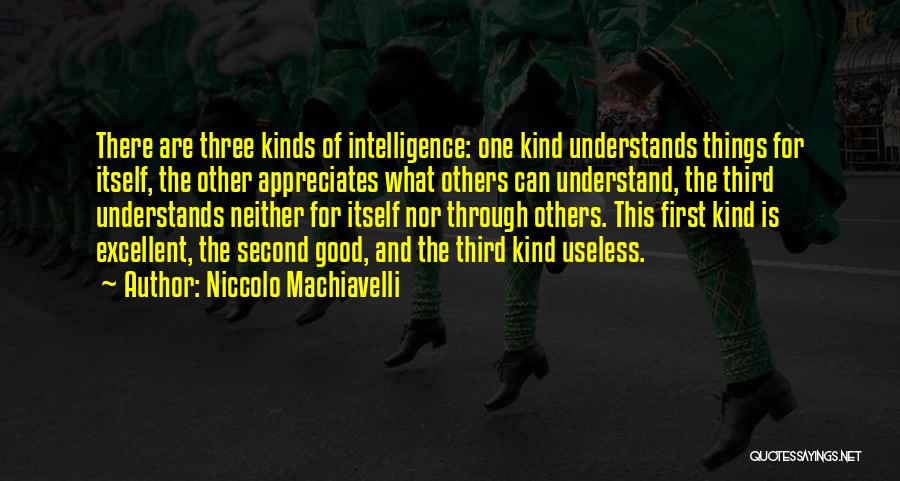 Useless Things Quotes By Niccolo Machiavelli
