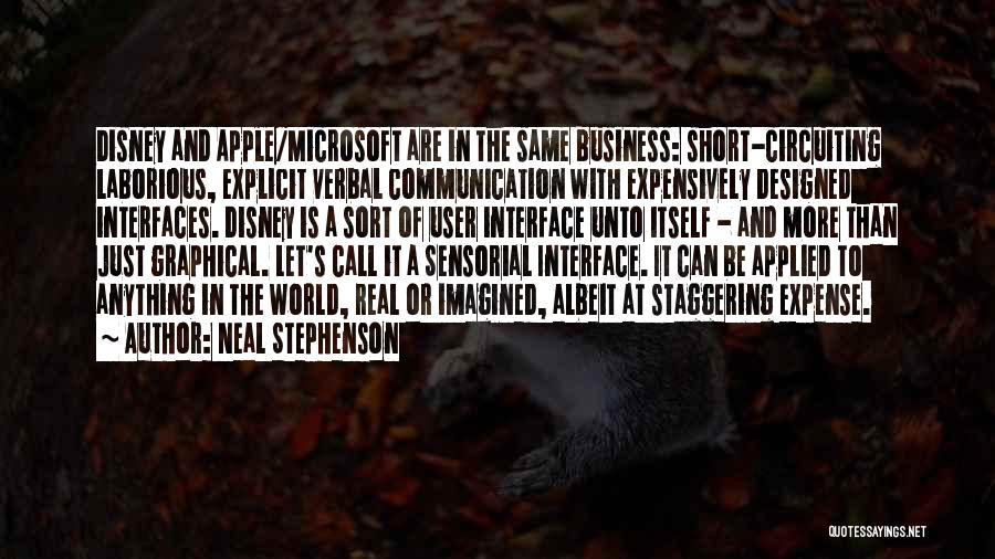 User Interfaces Quotes By Neal Stephenson