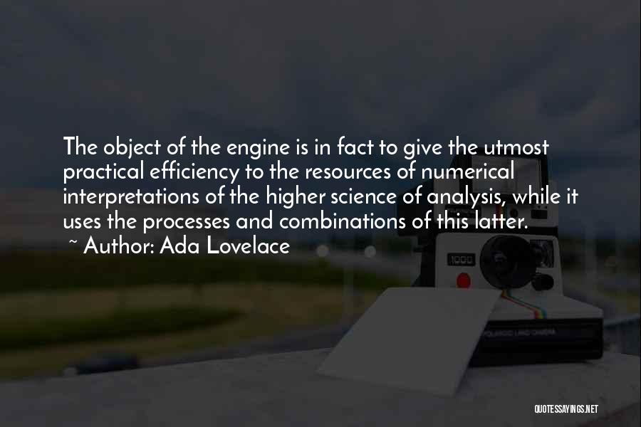 Uses Of Science Quotes By Ada Lovelace