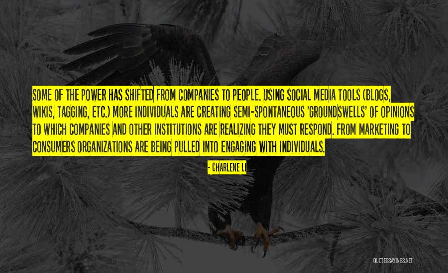 Using Media Quotes By Charlene Li Using Media Quotes By Charlene Li