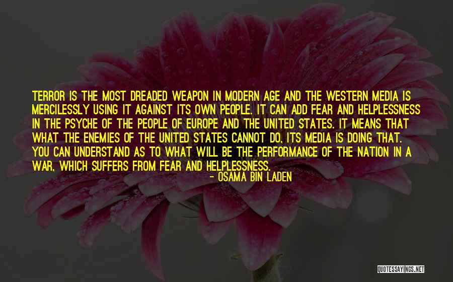 Using Media Quotes By Osama Bin Laden Using Media Quotes By Osama Bin Laden