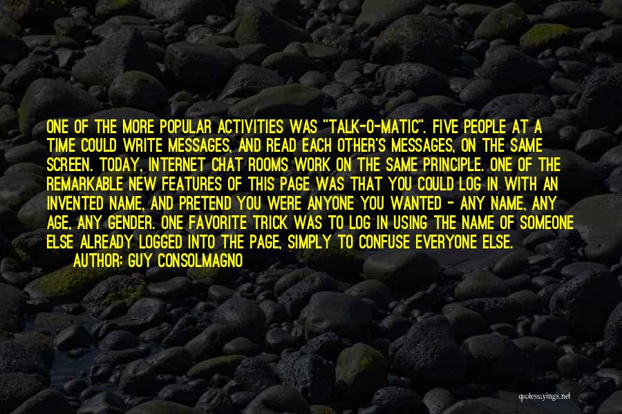 Using People's Names Quotes By Guy Consolmagno