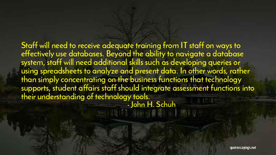 Using Student Data Quotes By John H. Schuh Using Student Data Quotes By John H. Schuh