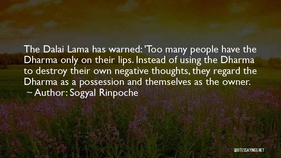 Using Too Many Quotes By Sogyal Rinpoche