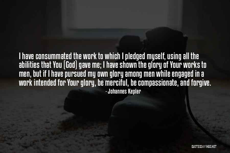 Using Your Abilities Quotes By Johannes Kepler
