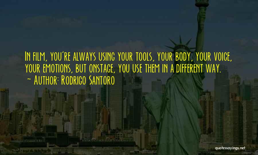 Using Your Voice Quotes By Rodrigo Santoro