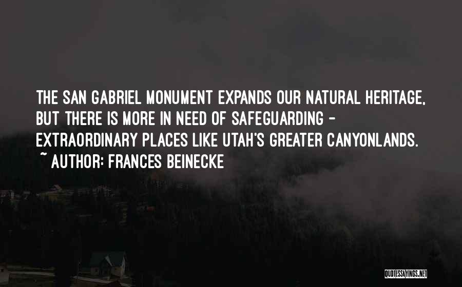 Utah Quotes By Frances Beinecke