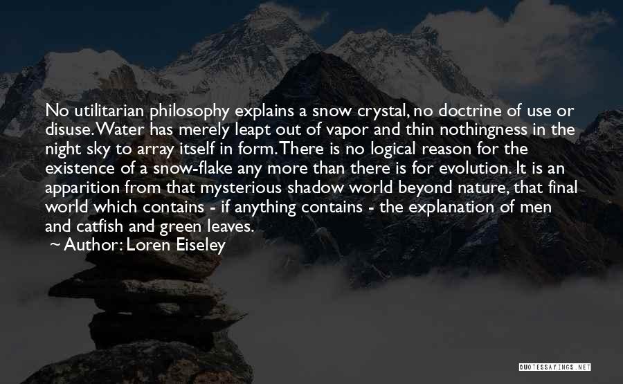 Utilitarian Quotes By Loren Eiseley