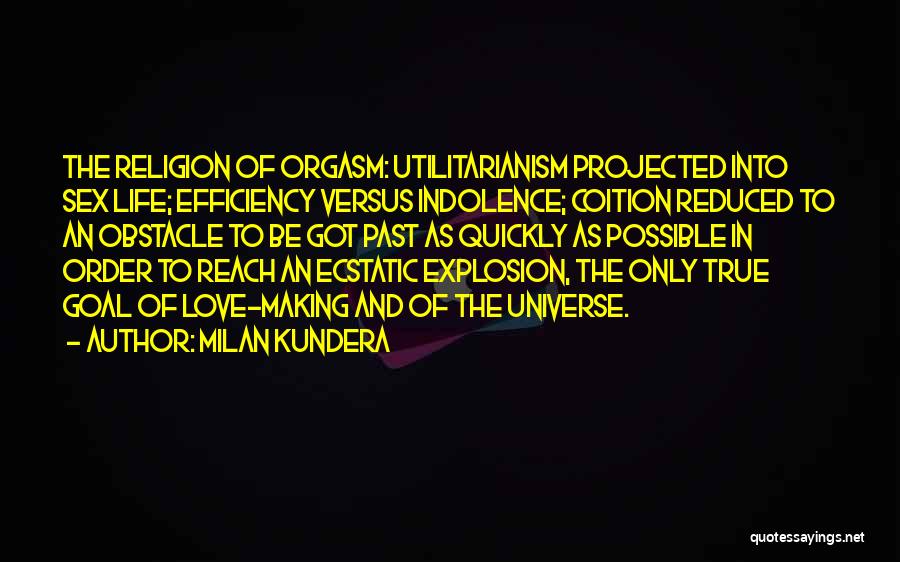 Utilitarianism Quotes By Milan Kundera