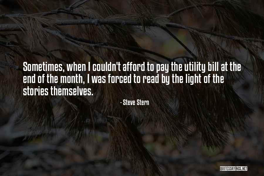 Utility Bill Quotes By Steve Stern