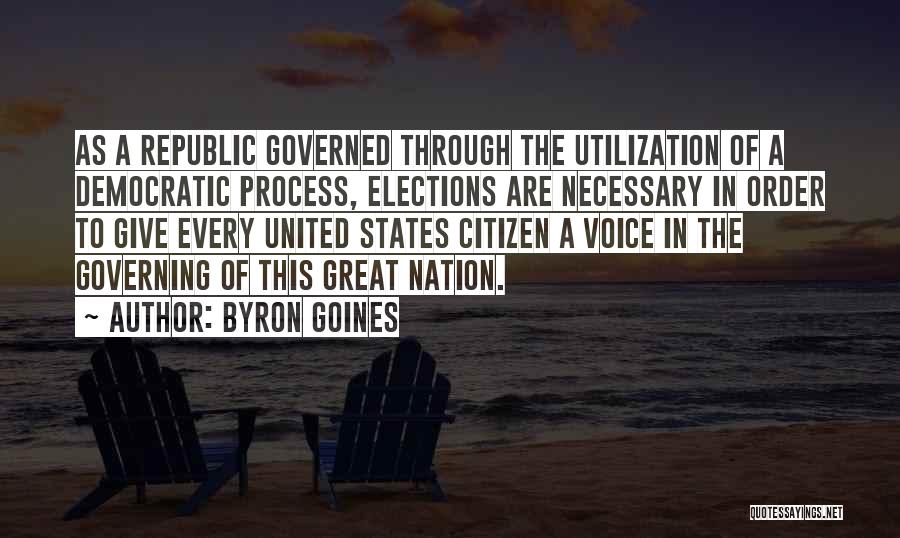 Utilization Quotes By Byron Goines