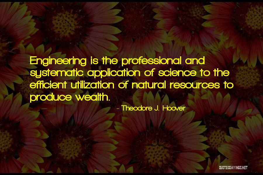 Utilization Quotes By Theodore J. Hoover