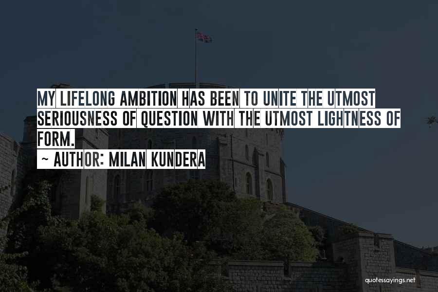 Utmost Quotes By Milan Kundera