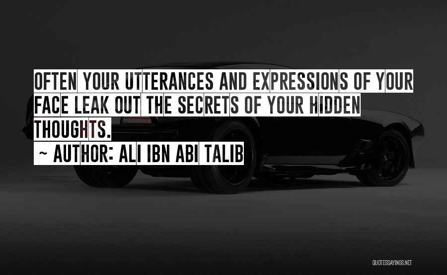 Utterance Quotes By Ali Ibn Abi Talib