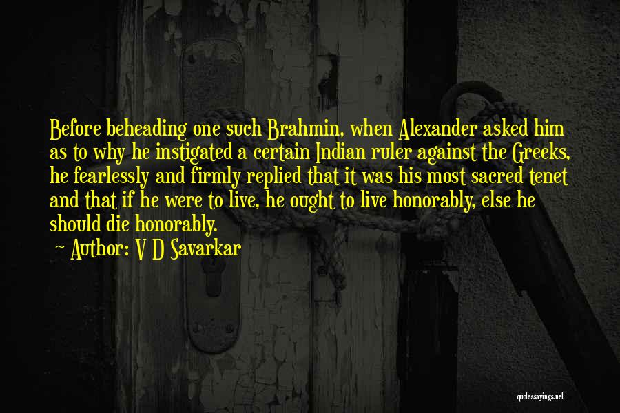 V D Savarkar Quotes 1256877