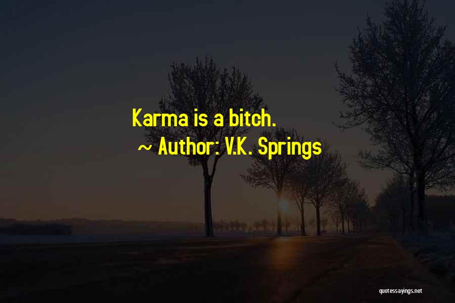 V.k Quotes By V.K. Springs