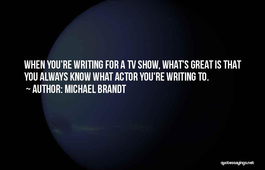 V Tv Show Quotes By Michael Brandt