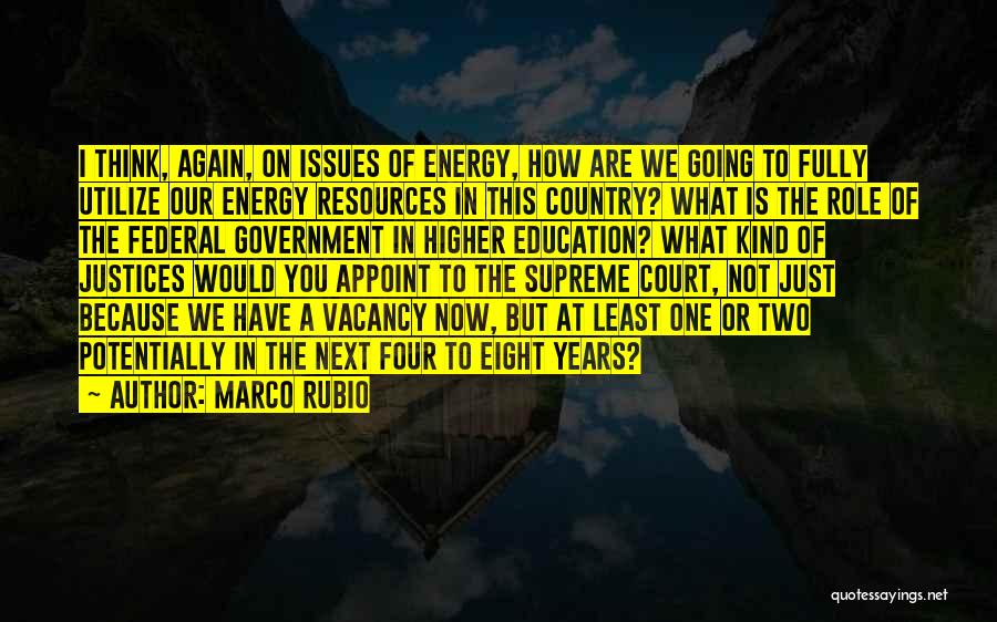 Vacancy Quotes By Marco Rubio