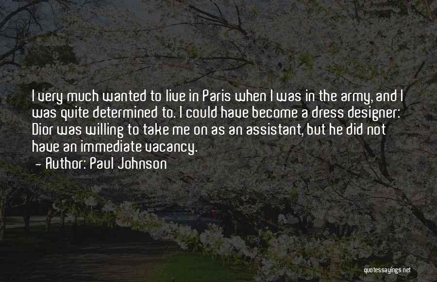 Vacancy Quotes By Paul Johnson