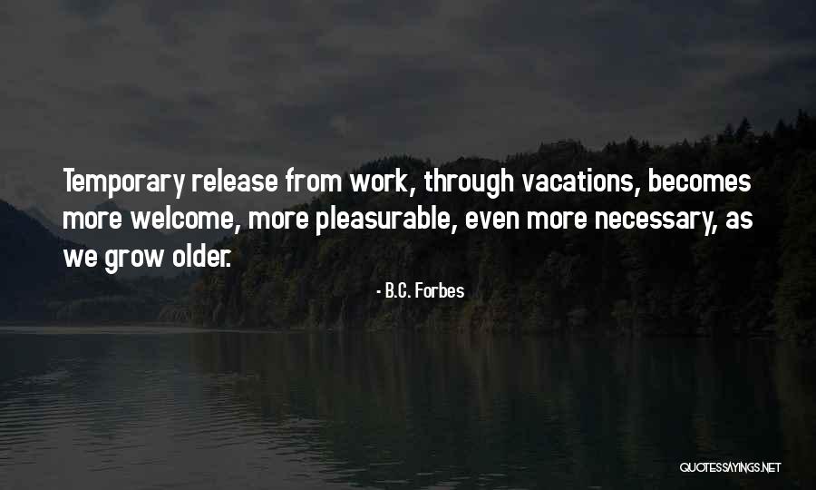 Vacations Quotes By B.C. Forbes