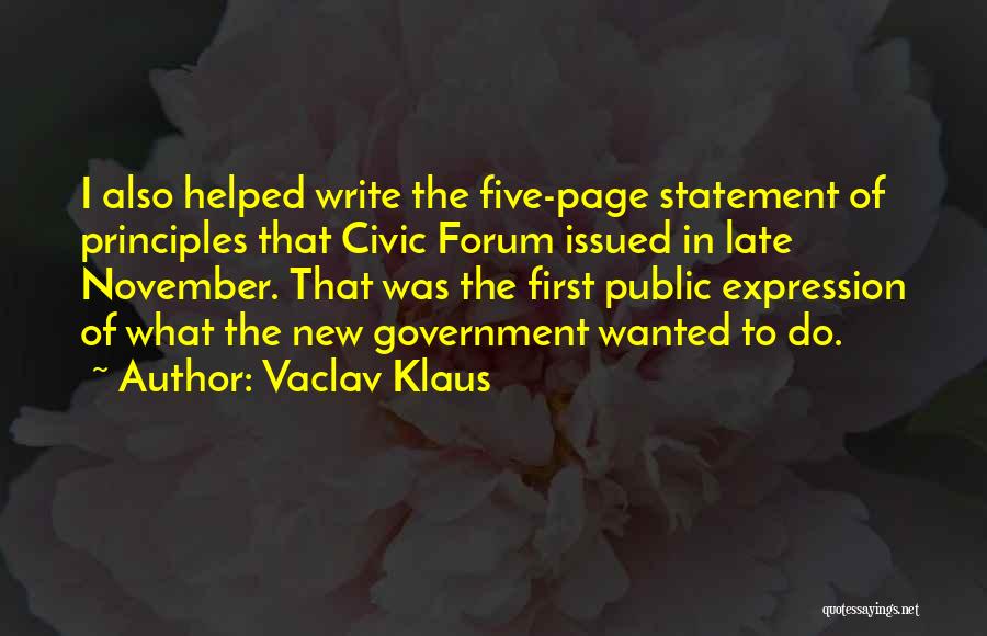 Vaclav Klaus Quotes 1223571