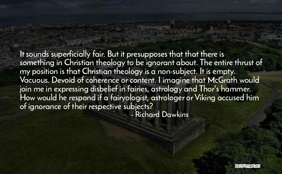 Vacuous Quotes By Richard Dawkins