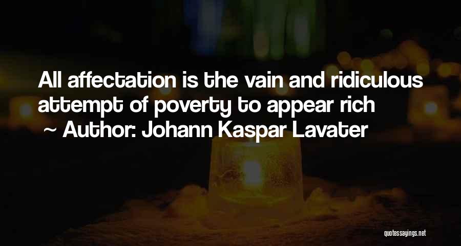 Vain Quotes By Johann Kaspar Lavater