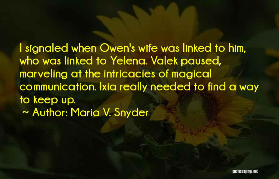 Valek And Yelena Quotes By Maria V. Snyder