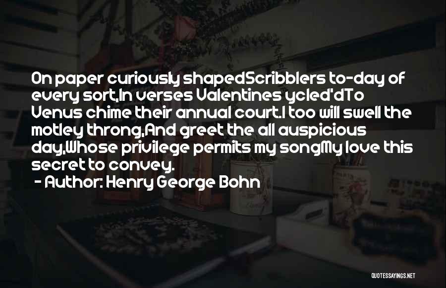Valentines Day Love Quotes By Henry George Bohn