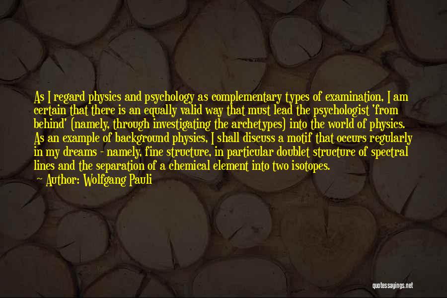 Valid Dreams Quotes By Wolfgang Pauli