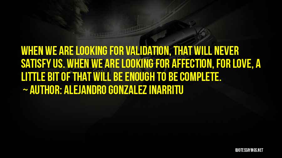 Validation Quotes By Alejandro Gonzalez Inarritu