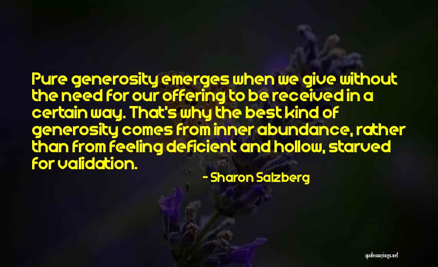 Validation Quotes By Sharon Salzberg