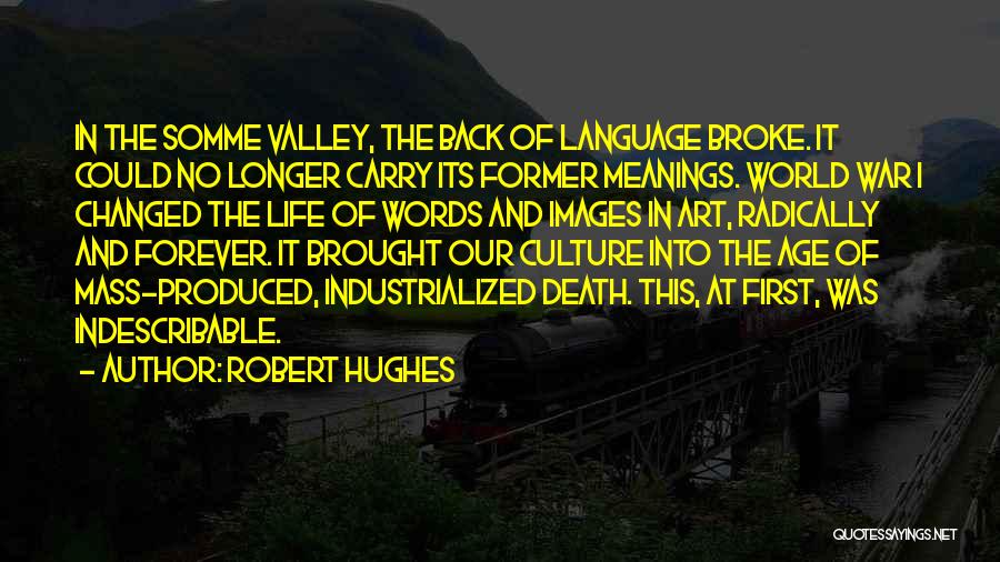 Valley Of Death Quotes By Robert Hughes