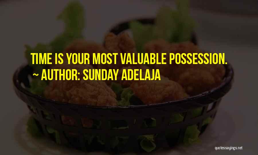 Valuable Time Quotes By Sunday Adelaja