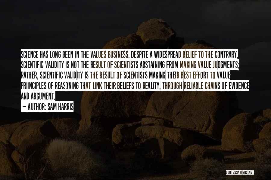 Value And Belief Quotes By Sam Harris