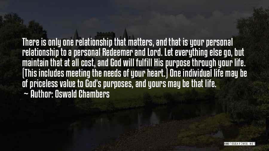 Value And Relationship Quotes By Oswald Chambers