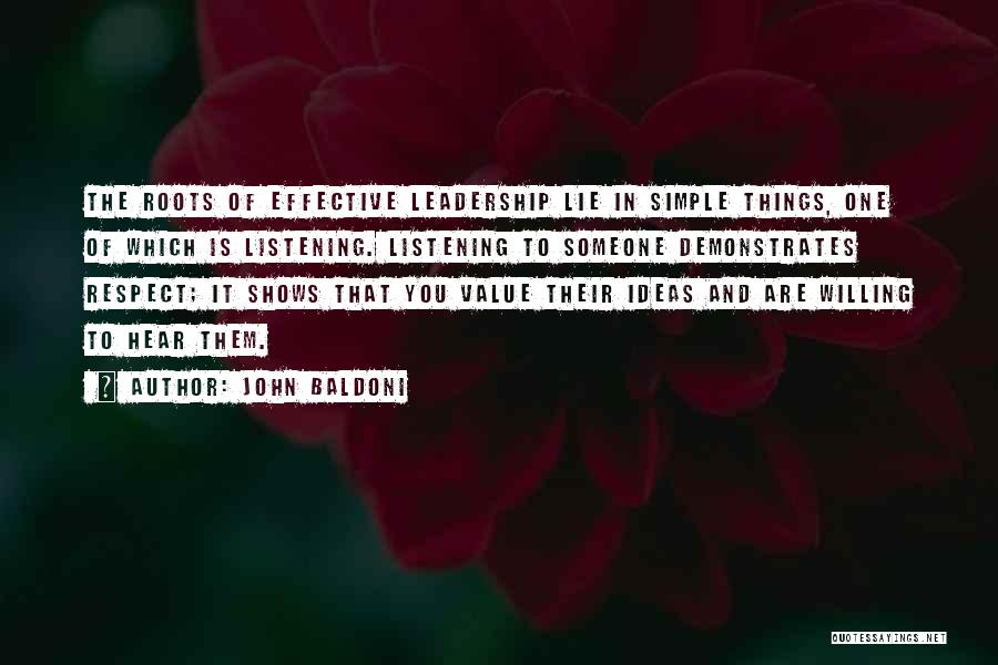 Value And Respect Quotes By John Baldoni