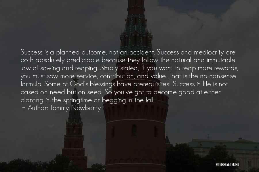 Value And Success Quotes By Tommy Newberry