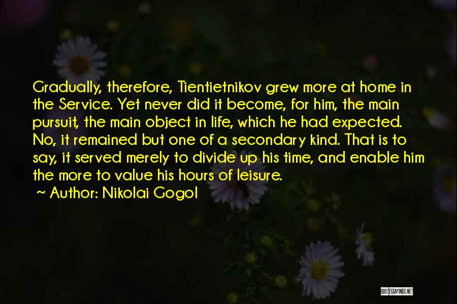 Value And Time Quotes By Nikolai Gogol
